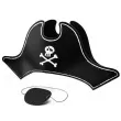 czapeczka papierowa pirat z opaska partydeco 1 szt
