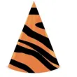 czapeczka papierowa urodzinowe safari mix partypal 4 szt