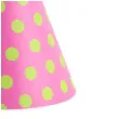 czapeczki kropeczki blekitne rozowy ciemny partydeco 16 cm 6 szt