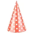 czapeczki kropeczki czerwone partypal 6 szt