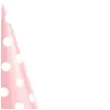 czapeczki kropeczki rozowe partypal 6 szt