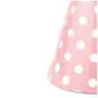 czapeczki kropeczki rozowe partypal 6 szt