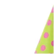 czapeczki kropeczki zolte zielone jabluszko partydeco 16 cm 6 szt