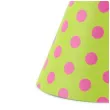czapeczki kropeczki zolte zielone jabluszko partydeco 16 cm 6 szt