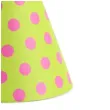 czapeczki kropeczki zolte zielone jabluszko partydeco 16 cm 6 szt