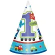 czapeczki papierowe all aboard birthday amscan 16cm 8 szt