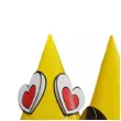 czapeczki papierowe emotki zolte partypal 3 szt