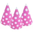 czapeczki papierowe groszki rozowe jasne 100 szt