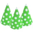 czapeczki papierowe groszki zielone jabluszko 100 szt