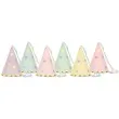 czapeczki papierowe gwiazdki partydeco 14 5cm 6 szt