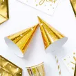 czapeczki papierowe gwiazdki zlote partydeco 6 szt
