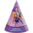 czapeczki papierowe k pop demon hunters mix procos 6 szt