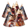 czapeczki papierowe kapitan ameryka civil war procos 6 szt