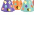 czapeczki papierowe kolorowe kropki mix partydeco 6 szt