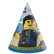 czapeczki papierowe lego city procos 6 szt