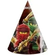 czapeczki papierowe lego ninjago procos 6 szt