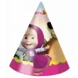 czapeczki papierowe masha and the bear procos 6 szt