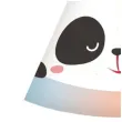 czapeczki papierowe panda z uszami godan 6 szt