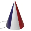 czapeczki papierowe panstwa swiata francja na mecz dzien jezykow swieto flaga 3 szt