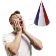 czapeczki papierowe panstwa swiata francja na mecz dzien jezykow swieto flaga 3 szt