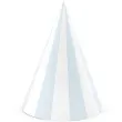 czapeczki papierowe paski niebieski jasny partydeco 16 cm 6 szt