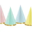 czapeczki papierowe pastelowe mix partydeco 6szt