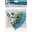 czapeczki papierowe pilka nozna soccer 6 szt