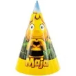 czapeczki papierowe pszczolka maja zolte party factory 10 szt