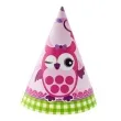 czapeczki papierowe sowka 6 szt