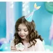 czapeczki papierowe syrenka opalizujacy partydeco 18 cm 6 szt