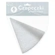 czapeczki papierowe tradycyjne srebrne 6 szt