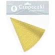 czapeczki papierowe tradycyjne zlote 6 szt