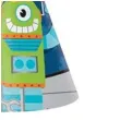 czapeczki party robots godan 8 szt
