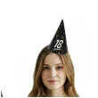 czapeczki urodzinowe 18 urodziny glamour birthday 3 szt