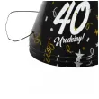 czapeczki urodzinowe 40 urodziny glamour birthday 3 szt