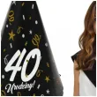 czapeczki urodzinowe 40 urodziny glamour birthday 3 szt