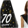 czapeczki urodzinowe 70 urodziny glamour birthday 3 szt