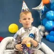 czapeczki urodzinowe kosmos rakieta partypal 6 szt