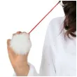 czapka balwan w nausznikach biala guirca