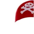 czapka bandana piracka dla doroslych czerwona party tino