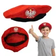 czapka beret zolnierza polskiego czerwony 52 54 cm