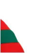 czapka elf w paski czerwono zielona arpex