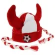 czapka kibica wiking z warkoczami polska