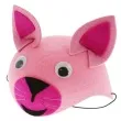czapka kotek rozowa filcowa godan
