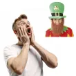 czapka leprechaun z broda guirca