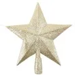 czubek choinkowy gwiazda brokatowa zloty tropic 23 5 cm