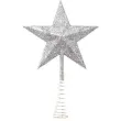 czubek choinkowy gwiazda srebrny guirca 23 cm