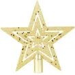 czubek choinkowy gwiazda swiateczna zloty arpex 20 cm