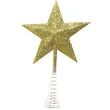 czubek choinkowy gwiazda zloty guirca 23 cm