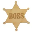 decoupage odznaka boss nr do007 drewno